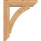 Ekena Millwork Thorton Slat Smooth Bracket w/ Offset Brace, Western Red Cedar, 5 1/2"W x 20"D x 24"H BKT0604X20X24THR06SWR - alternate 3